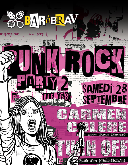 Bra'V Punk rock Party 2 au BaRàBra'V : deuxième session Punk Rock au BaRàBra'V de Ribeauvillé