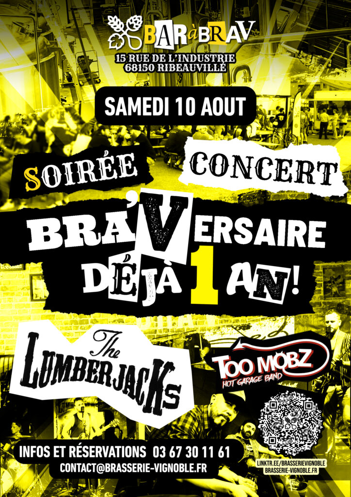 BaRàBraV soirée concert anniversaire Bra'Versaire déjà 1 an !