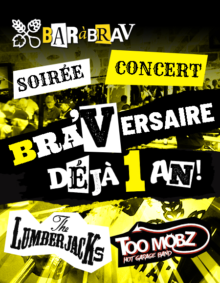 BaRàBraV soirée concert anniversaire Bra'Versaire déjà 1 an !