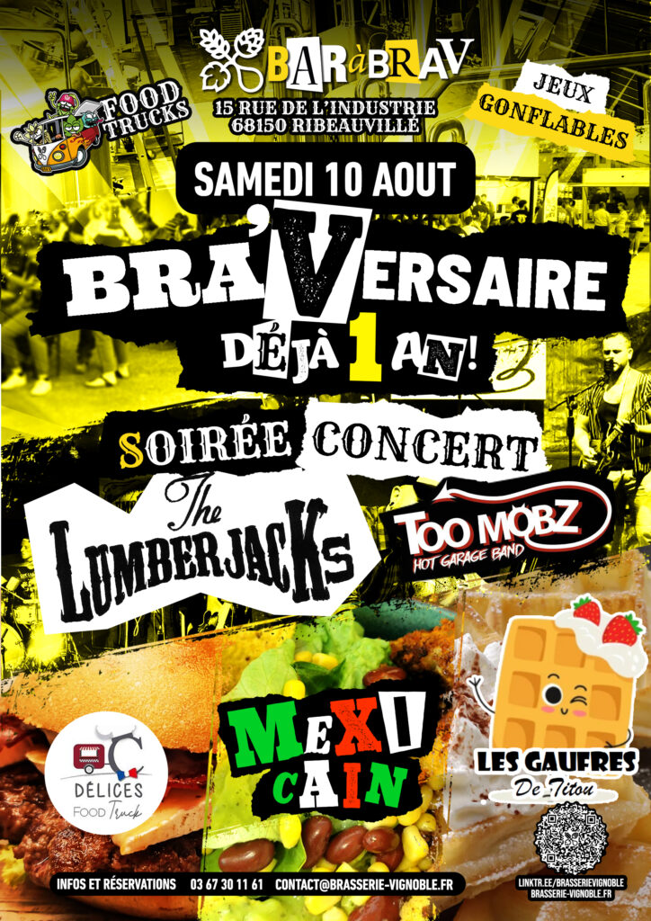 BaRàBraV soirée concert anniversaire Bra'Versaire déjà 1 an !