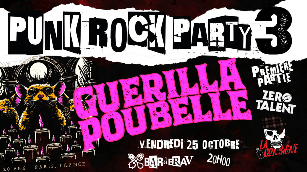 Concert Punk Rock Party 3 Guerilla Poubelle