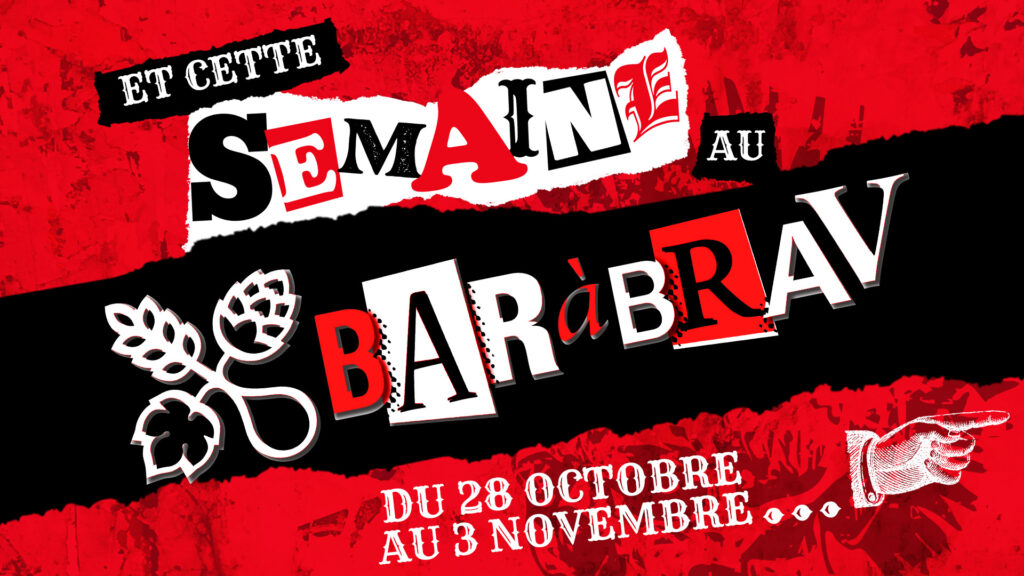 BaRàBrav Programe Halloween semaine 44 Happy Hour