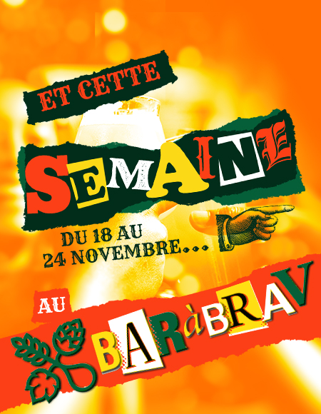 BaRàBraV soirée novembre : programme du 18 au 24 novembre