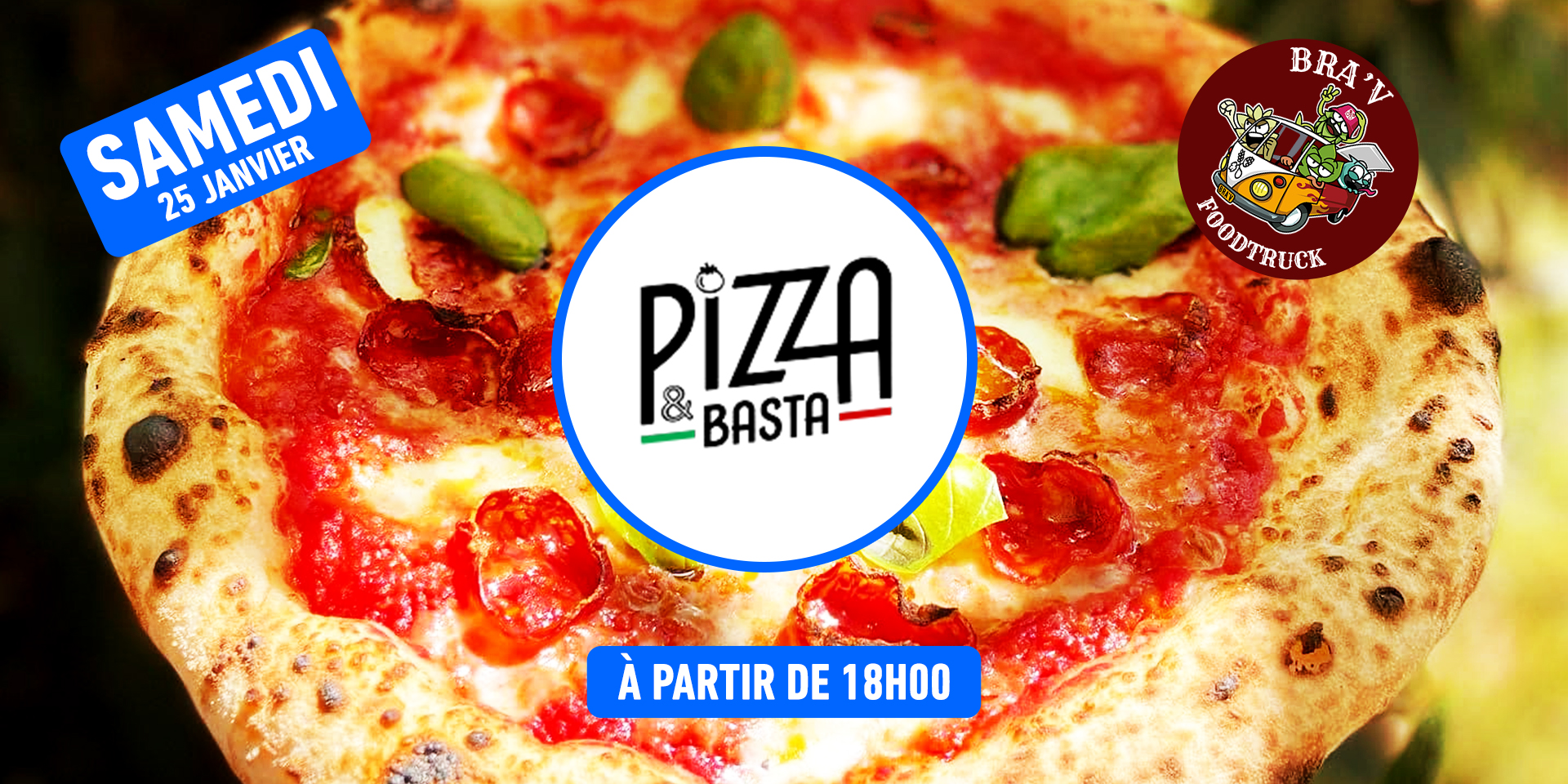 BaRàBraV Foodtruck Pizza & Basta : succulentes pizzas traditionnelles locales